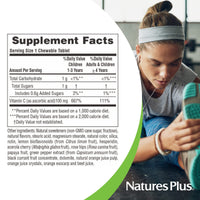 Thumbnail for NaturesPlus Orange Juice Jr. - 180 Chewable Tablets - 100 mg Vitamin C - Immune System Support - Gentle on The Stomach - Vegan, Gluten Free - 180 Servings