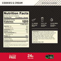 Thumbnail for Optimum Nutrition Gold Standard 100% Whey Protein Powder, Cookies & Cream, 5 Pound (Packaging May Vary)