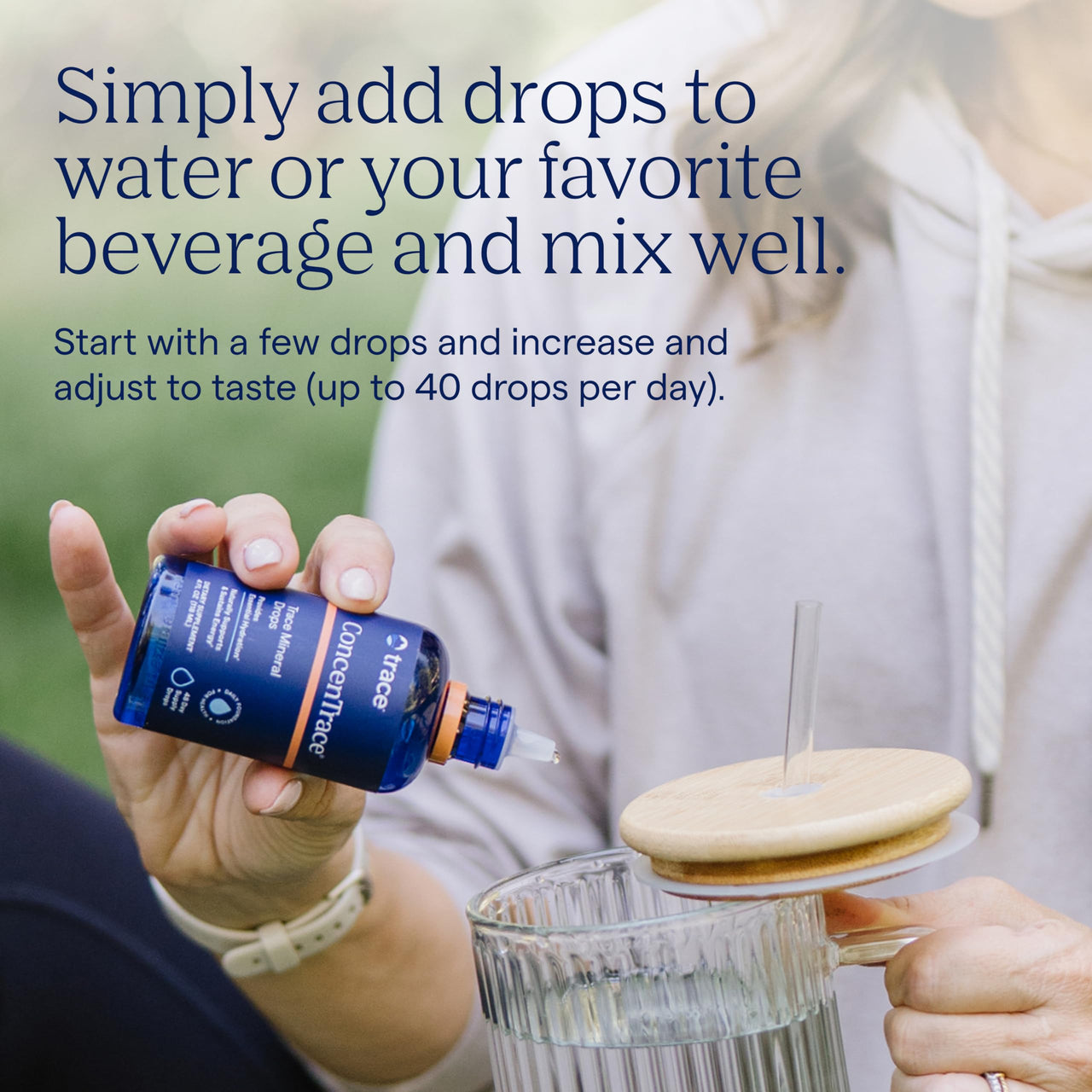 Trace Minerals ConcenTrace Trace Mineral Drops | Supports Energy, Digestion, Bone Health & Hydration, 70+ Ionic w/Magnesium, Chloride & Potassium | Keto, Vegan & Non-GMO | 48 Servings