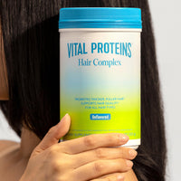 Thumbnail for Vital Proteins Collagen Peptides + Biotin 10000mcg Hair Complex, Hair Growth Supplement - Clinically Studied Lustriva to Promote Thicker Fuller Hair, 20g Unflavored Collagen for Women 11.4oz Powder