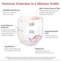 Thumbnail for Tranquility Slimline Original Adult Disposable Brief, Medium, Incontinence Care with a Slimmer Fit, Peach Mat Core& Kufguard Technology for Max Comfort, Latex-Free, 20.4oz Capacity, 12ct Bag
