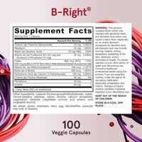 Thumbnail for Jarrow Formulas B-Right Optimized B-Complex Veggie Capsules