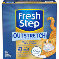 Thumbnail for Fresh Step Outstretch Long Lasting Clumping Litter With Febreze Freshness, Activated Charcoal Litter Lasts 50% Longer, 19 lb. Box