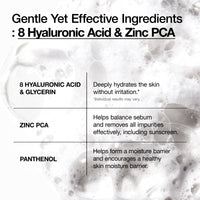 Thumbnail for Anua Hydrating Gentle Foaming Cleanser, Hyaluronic Acid, Glycerin, Zinc, Panthenol, Korean Face Wash for Dry Skin, for Double Cleansing, Korean Skincare (150ml/5.07fl oz.)
