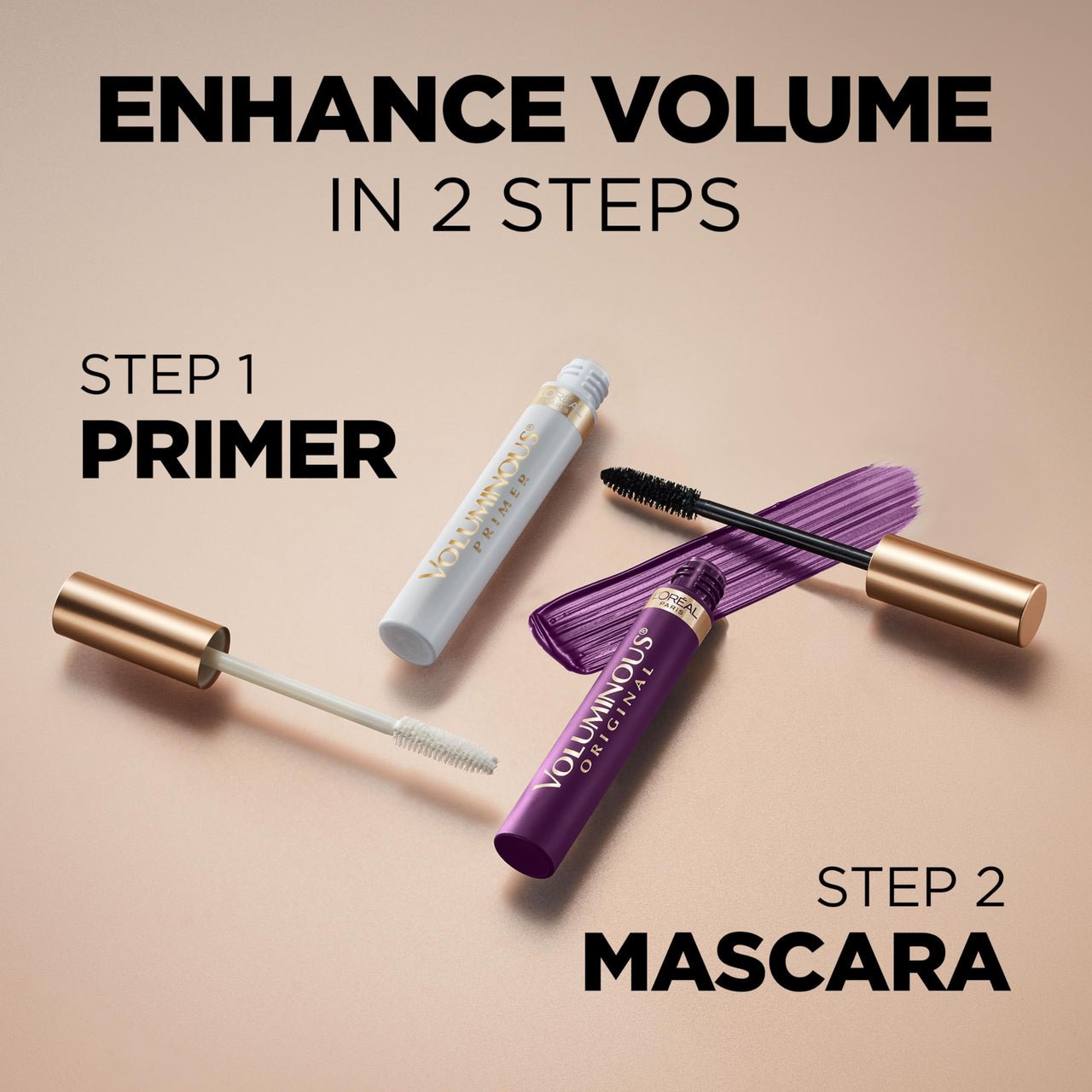 L'Oreal Paris L’Oreal Paris Original Voluminous Mascara, Building Mascara Volume and Length Formula, Washable, Deep Violet, 0.26 Fl Oz., 1 Count