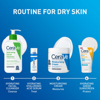 Thumbnail for CeraVe Moisturizing Cream, Body and Face Moisturizer for Dry Skin, Body Cream with Hyaluronic Acid and Ceramides, Daily Moisturizer, Oil-Free, Fragrance Free, Non-Comedogenic, 19 Ounce