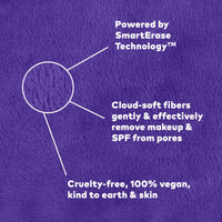 Thumbnail for The Original MakeUp Eraser PRO, Effortlessly Remove All Makeup Using Only Water, Including Waterproof Mascara, Eyeliner, Foundation, Lipstick, Sunscreen,and More! Queen Purple, 1 ct.