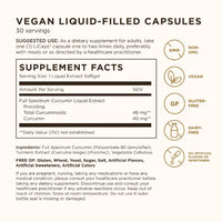 Thumbnail for Solgar Full Spectrum Curcumin - 30 LiCaps - Superior Absorption - Brain, Joint & Immune Health - Non-GMO, Vegan, Gluten Free, Dairy Free - 30 Servings