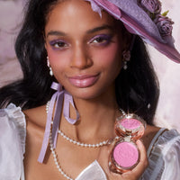 Thumbnail for Flower Knows Violet Strawberry Rococo Embossed Blush,Pink Matte Finish,Buildable & Blendable Makeup Blush for cheeks,Soft & Long-lasting for Girls & Women(G02 Little Cranberry,4.6g)