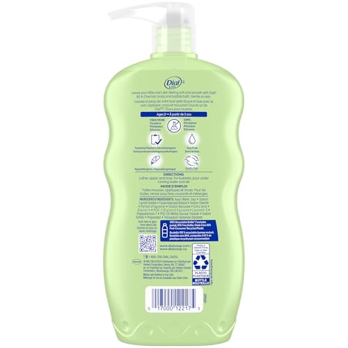 Image 6 of Dial Kids Melon 3-in-1 Body Wash + Hair + Bubble Bath, 24 Fl Oz, 4-Pack