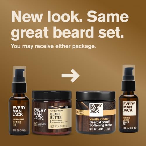 Image 3 of Every Man Jack Hydrating Beard Oil & Butter for Men, Vanilla Cedar