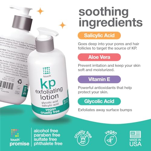 Image 3 of TOUCH Keratosis Pilaris Lotion with Glycolic Acid & Salicylic Acid, 8 fl oz