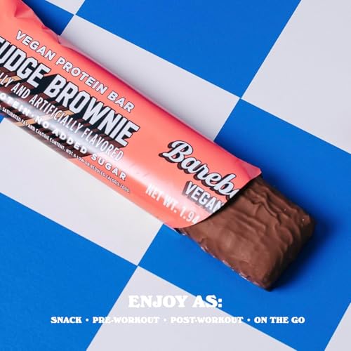 Image 5 of BAREBELLS Vegan Protein Bars Fudge Brownie, 24-Pack