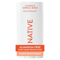Thumbnail for Image 1 of Default Title for the product Native Deodorant Contains Naturally Derived Ingredients, 72 Hour Odor Control, Deodorant for Women and Men, Aluminum Free, Citrus & Herbal Musk, 2.65 Ounce (Pack of 12)
