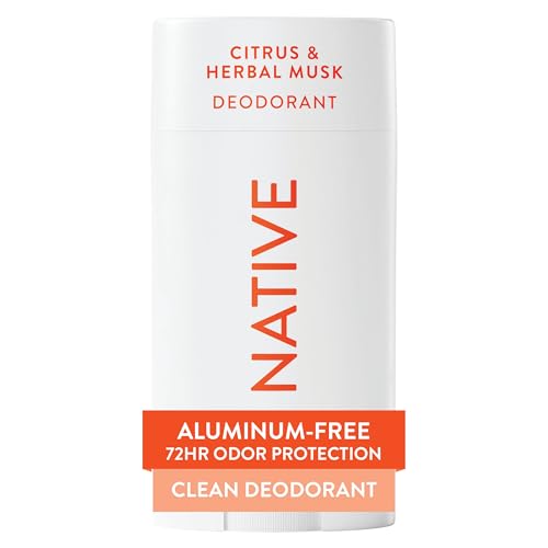 Image 1 of Default Title for the product Native Deodorant Contains Naturally Derived Ingredients, 72 Hour Odor Control, Deodorant for Women and Men, Aluminum Free, Citrus & Herbal Musk, 2.65 Ounce (Pack of 12)