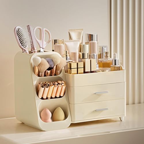 Image 16 of HBlife Makeup Organizer with Brush Holder
