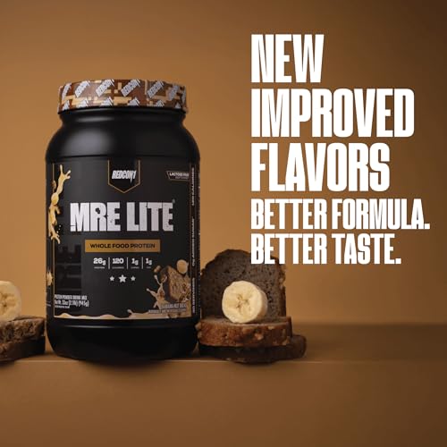 Image 6 of REDCON1 MRE LITE Whole Food Protein Powder, Banana Nut Bread - Lactose Free & Sugar Free Meal Replacement with Animal Protein Blends - Easy to Digest Formula - Only 1g Carb per Serving (30 Servings)