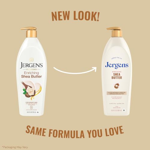 Image 2 of Jergens Shea Butter Body Lotion, Deep Moisturizer for Dry Skin, 26.5 fl oz