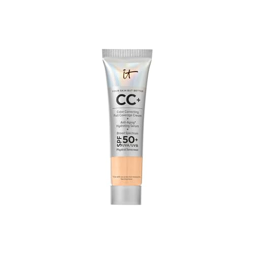 Image 16 of 11W Light Medium Warm (light with yellow undertones) for the product IT Cosmetics Mini CC+ Cream with SPF 50+ Full Coverage Natural Foundation