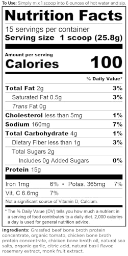 Image 2 of Ancient Nutrition Grass Fed Bone Broth Protein Powder