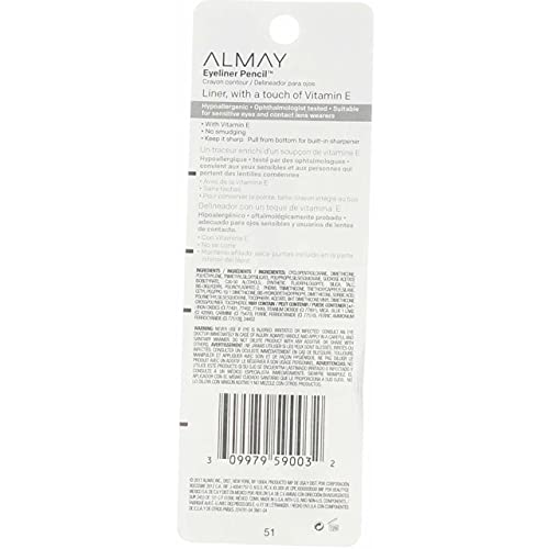 Image 5 of Almay Top of the Line Eyeliner Pencil, Black Pearl, 0.01 oz (Pack of 4)