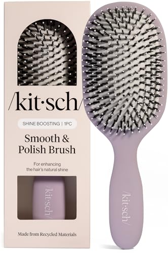 Image 4 of Soft Violet for the product Kitsch Smooth & Polish Hair Brushes For Women and Men