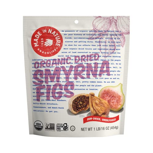 Image 2 of 16 Ounce (Pack of 1) for the product Made In Nature Organic Turkish Smyrna Figs, 32-Ounce (Pack of 1)