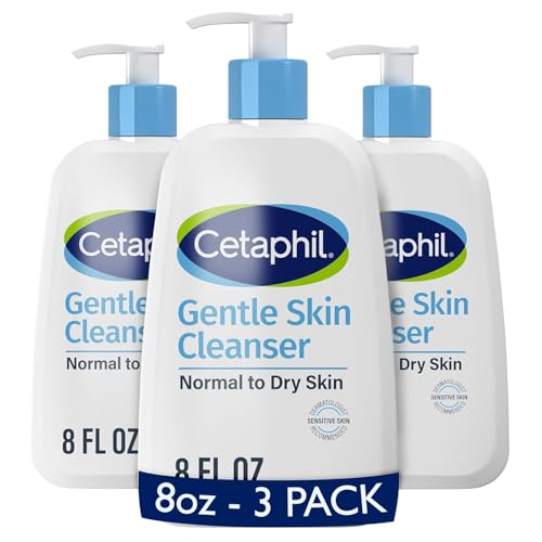 Image 1 of Default Title for the product Cetaphil Gentle Cleanser, Hydrating Face & Body Wash, Sensitive, 8oz, 3ct