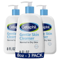 Thumbnail for Image 1 of Default Title for the product Cetaphil Gentle Cleanser, Hydrating Face & Body Wash, Sensitive, 8oz, 3ct