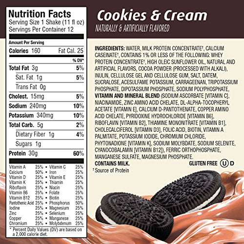 Image 5 of Premier Protein Protein Shake, Cookies and Cream, 12 Count