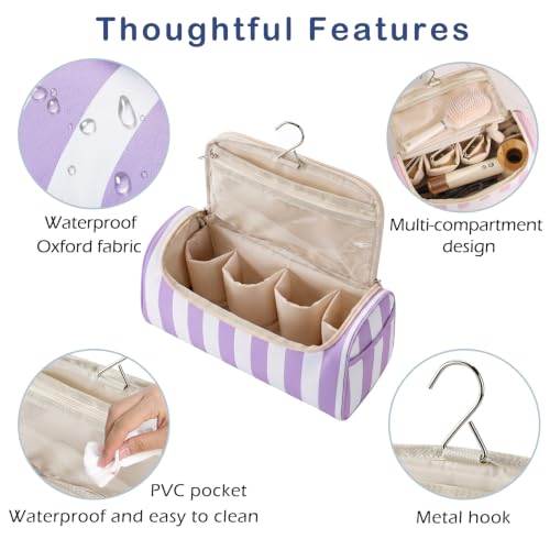 Image 3 of RSRSLEII Striped Hair Tools Travel Bag with Compartments