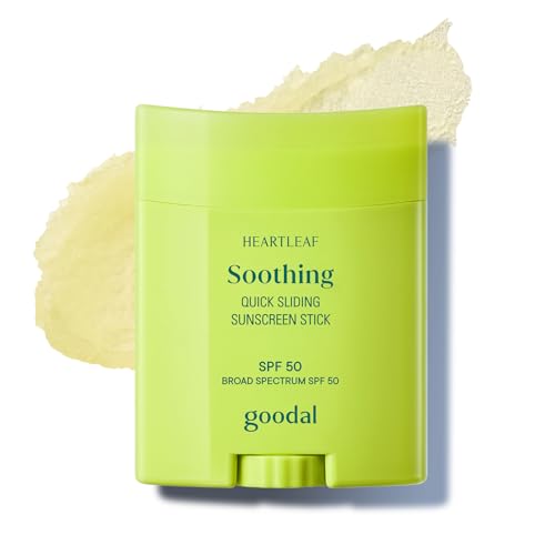 Image 1 of Default Title for the product GOODAL Heartleaf Soothing Quick Sliding Sunscreen Stick, Broad Spectrum SPF 50, Lightweight Korean Sun Stick for Face & Body, Non-Sticky for Reapplication Over Makeup, Reef-Friendly, Vegan, 0.77 Oz