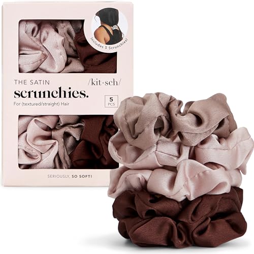 Image 5 of Cameo for the product Kitsch Satin Scrunchies for Women