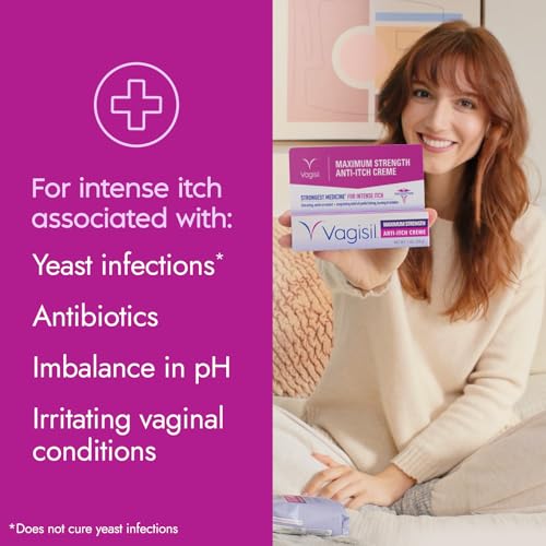 Image 4 of Vagisil Maximum Strength Feminine Anti-Itch Cre??me, 1 Oz (4 Pack)