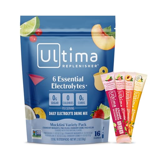 Image 11 of Mocktini Variety / 16 Count (Pack of 1) for the product Ultima Replenisher Electrolyte Packets Variety Pack