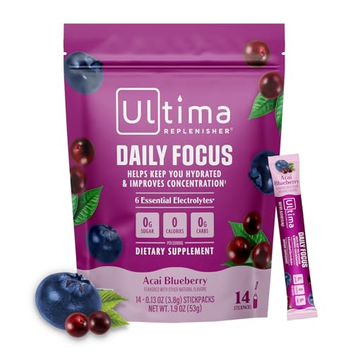 Image 1 of Default Title for the product Ultima Replenisher Daily Focus Supplement, Acai Blueberry, 14 Stickpacks