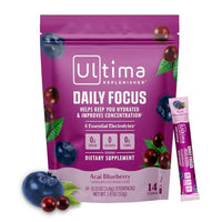Thumbnail for Image 1 of Default Title for the product Ultima Replenisher Daily Focus Supplement, Acai Blueberry, 14 Stickpacks
