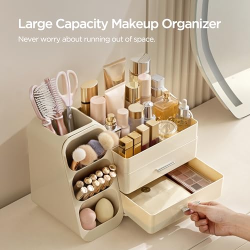 Image 13 of HBlife Makeup Organizer with Brush Holder
