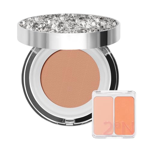 Image 1 of Default Title for the product 2aN Gleaming Tension Cushion Foundation Pact + Dual Cheek Blusher Peachy Glow Makeup Set