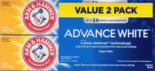 Image 2 of ARM & HAMMER Advance White Extreme Whitening Toothpaste 6 oz Twin Pack