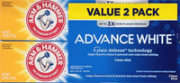 Thumbnail for Image 2 of ARM & HAMMER Advance White Extreme Whitening Toothpaste 6 oz Twin Pack