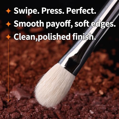 Image 4 of ALBEAUT Eyeshadow Brush, Eye Makeup Brush Even Eyeshadow Applicators Soft Natural Hair Bristles for Flawless Smudge, Multi-task for spot conealing & highlighting (194 Multi-Eye)