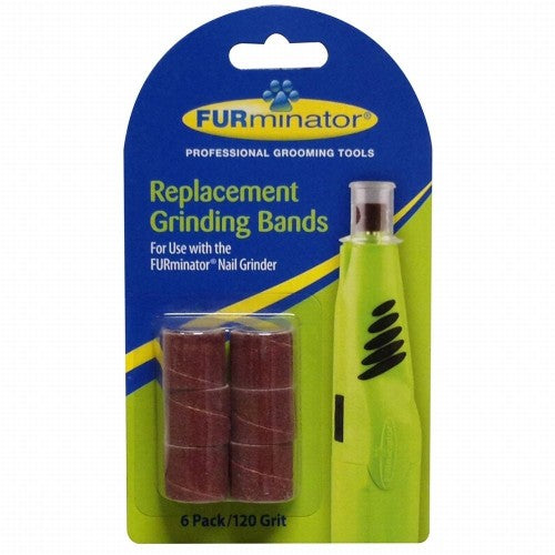 FURminator Grinder Replacement Bands Brown, 1 Each/6 pk, 120 Grit by Furminator