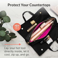 Thumbnail for Image 4 of KUSSHI Hair Tools Bag - Neoprene Hair Tools Travel Bag & Hair Accessories Organizer Case (Black)