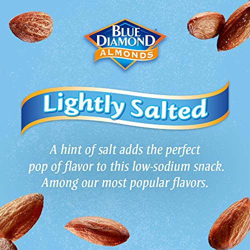 Image 3 of Blue Diamond Almonds Low Sodium Lightly Salted Snack Nuts, 16 Oz Resealable Bag (Pack of 2)
