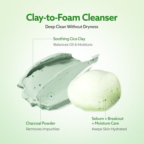 Image 5 of G9SKIN Korean Cica Tea Tree Clay Cleanser and Wash-off Mask, 150ml