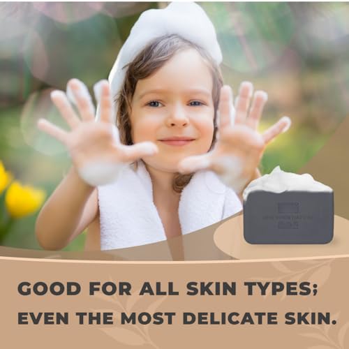 Image 4 of One With Nature Activated Charcoal Soap Bar 4oz 6Pack