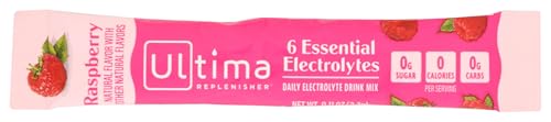 Image 1 of Default Title for the product Ultima Replenisher Raspberry Electrolyte Drink Mix Single, 0.11 OZ