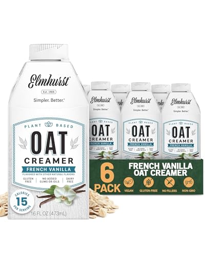 Image 1 of Default Title for the product Elmhurst 1925 French Vanilla Oat Creamer - 16 Ounce (Pack of 6)