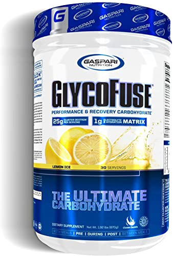 Image 3 of Lemon Ice / 1.52 Pound (Pack of 1) for the product Gaspari Nutrition Glycofuse Performance and Recovery Carbohydrate